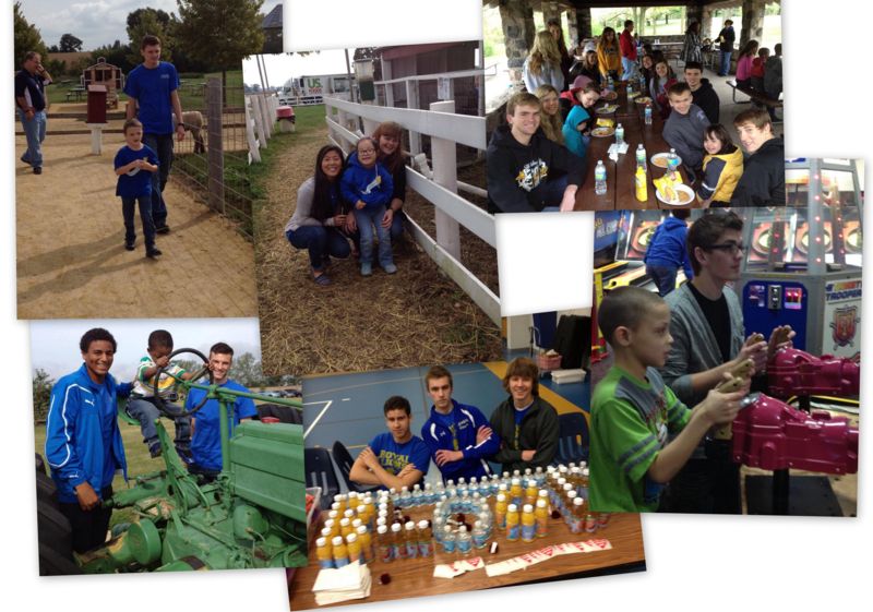 photo montage of NHS activities