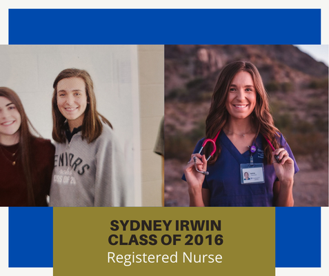 Sydney Irwin, class of 2016, Registered Nurse
