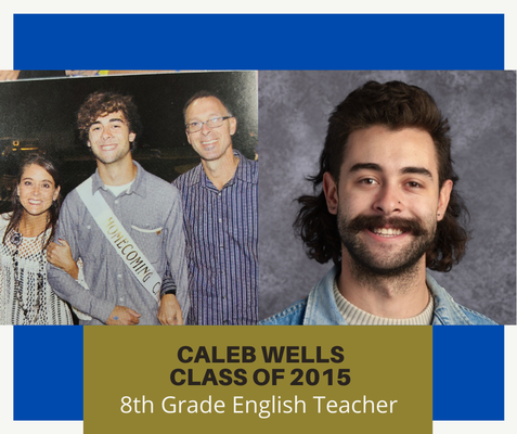 Caleb Wells, Class of 2015, 8th Grade English Teacher