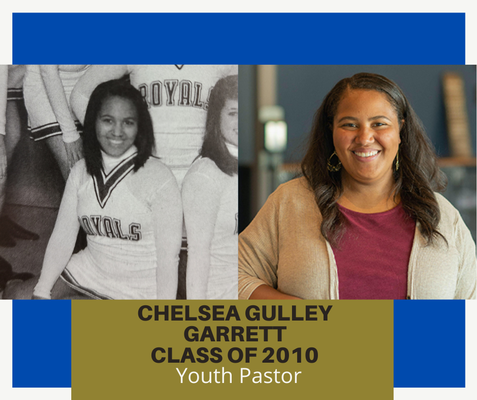 Chelsea Gulley Garrett, class of 2010, Youth Pastor